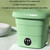 4.5L Mini Portable Folding Household Washing Machine Underwear Washer, Color: Fruit Pink(US Plug)