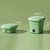 4.5L Mini Portable Folding Household Washing Machine Underwear Washer, Color: Fruit Green + Blue Light Antibacterial(UK Plug)