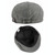 Octagonal Hat Men Breathable Imitation Hemp Duck Tongue Cap Beret(Light Khaki)