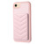 For iPhone SE 2022 / 2020 / 8 / 7 BF26 Wave Pattern Card Bag Holder Phone Case(Pink)