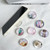 5pcs Transparent Crystal Ball Marble Texture Airbag Phone Holder Lazy Desktop Support Retractable Ring Stand(Light Gray)