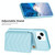 For iPhone 14 / 13 BF26 Wave Pattern Card Bag Holder Phone Case(Blue)
