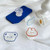 5pcs Alien Transparent Cartoon Dripping Airbag Support Desktop Back Paste Phone Ring Buckle Bracket(A4 Pink Line Smile Face Rabbit)
