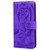 For iPhone 15 Pro Max Tiger Embossing Pattern Leather Phone Case(Purple)