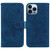 For iPhone 15 Pro Max Butterfly Rose Embossed Leather Phone Case(Blue)