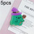 5pcs Cartoon Shape Airbag Ring Holder Epoxy Lazy Desktop Telescopic Phone Holder(Purple Hat Ghost)