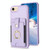 For iPhone SE 2022 / 2020 / 8 / 7 BF27 Metal Ring Card Bag Holder Phone Case(Purple)