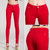 Mid-Waist Stretch Candy-Colored Tight Trousers Look-Sliming Jeans, Size: 29(Green)