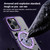 For iPhone 15 Pro Max Skin Feel MagSafe Shockproof Phone Case with Holder(Purple)