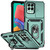 For Samsung Galaxy M33 Sliding Camshield Holder Phone Case(Dark Green)