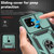 For Xiaomi Redmi 10C Sliding Camshield Holder Phone Case(Dark Green)