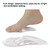 1pair Flat Feet Arch Support Shoe Insoles Adhesive Reusable Arch Cushions, Size: L 40-45(Flannel Orange Yellow)