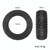 Ulip 10 x 3.0 10 Inch Electric Scooter Thickened Off-road Tubeless Tire for Dualtron Zero 10X, Kaabo Wolf Warrior, Kaabo Mantis 10 With Gas Nozzle