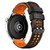 For Huawei Watch4 / 4 Pro / Watch3 / 3 Pro 22mm Double-row Hole Two-color Silicone Watch Band(Black Orange)