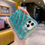 For iPhone X / XS Laser Sequin Waves TPU Phone Case(Blue)