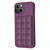 For iPhone 14 Plus Grid Card Slot Holder Phone Case(Dark Purple)