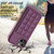 For iPhone 14 Plus Grid Card Slot Holder Phone Case(Dark Purple)