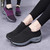 Sock Sneakers Women Walking Shoes  Air Cushion Casual Running Shoes, Size: 43(Purple)