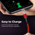 ENKAY ENK-CB1391 5A USB to Type-C Magnetic Fast Charging Data Cable with LED Light, Length: 1m(Blue)