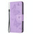 For iPhone 15 Pro Embossing Two Butterflies Pattern Leather Phone Case(Purple)