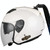 KUQIBAO Motorcycle Bluetooth Headset Double Lens Helmet With Braid, Size: L(White)