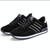 Mens Outdoor Casual Sport Shoes Lightweight Comfortable Leather Walking Running Sneakers, Size: 42(Black)
