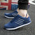 Mens Outdoor Casual Sport Shoes Lightweight Comfortable Leather Walking Running Sneakers, Size: 42(Black)