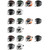 KUQIBAO Motorcycle Smart Bluetooth Sun Protection Double Lens Safety Helmet, Size: XL(Bright Black+Gray Tail)