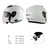KUQIBAO Motorcycle Smart Bluetooth Sun Protection Double Lens Safety Helmet, Size: XL(Bright Black+Gray Tail)