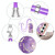For Samsung Galaxy A24 4G Electroplating Marble Dual-side IMD Phone Case with Lanyard(Purple 002)