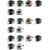 KUQIBAO Motorcycle Smart Bluetooth Sun Protection Double Lens Safety Helmet, Size: M(Matte Black Phantom Fiber+Gray Rear Spoiler)