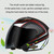 KUQIBAO Motorcycle Smart Bluetooth Sun Protection Double Lens Safety Helmet, Size: M(Matte Black Phantom Fiber+Gray Rear Spoiler)
