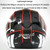 KUQIBAO Motorcycle Smart Bluetooth Sun Protection Double Lens Safety Helmet, Size: M(Matte Black Phantom Fiber+Gray Rear Spoiler)