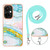 For OnePlus Nord CE 3 5G/Nord CE 3 Lite Electroplating Marble Dual-side IMD Phone Case with Lanyard(Green 004)