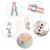 For Samsung Galaxy A24 4G Electroplating IMD TPU Phone Case with Lanyard(White Marble)