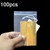 4 x 6cm 100pcs  Perforated Ziplock Bag Thickened Transparent Packaging Bag Plastic Sealed Bag(Lower Hole)