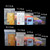 4 x 6cm 100pcs  Perforated Ziplock Bag Thickened Transparent Packaging Bag Plastic Sealed Bag(Lower Hole)