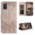 For Samsung Galaxy A51 Cat Embossing Pattern Leather Phone Case with Lanyard(Grey)