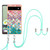 For Google Pixel 6a Electroplating IMD TPU Phone Case with Lanyard(Colorful Scales)
