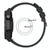 For Huawei Watch Buds Long & Short Sports Solid Color Silicone Watch Band Set(Black)