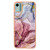 For Nokia C12 Electroplating Marble Dual-side IMD Phone Case(Rose Red 014)
