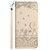 For Samsung Galaxy A72 Cat Embossing Pattern Leather Phone Case with Lanyard(Beige)