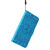 For iPhone 15 Pro Max Embossed Sunflower Leather Phone Case(Blue)