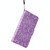 For iPhone 15 Pro Max Embossed Sunflower Leather Phone Case(Purple)