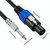 JUNSUNMAY Speakon Male to 6.35mm Male Audio Speaker Adapter Cable with Snap Lock, Length:6FT