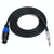 JUNSUNMAY Speakon Male to 6.35mm Male Audio Speaker Adapter Cable with Snap Lock, Length:6FT