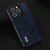 For iPhone 15 Plus ABEEL Retro Litchi Texture PU Phone Case(Blue)