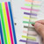 Transparent Strip Color Fluorescent Waterproof Sticky Note Long Strip Index Sticker(005)