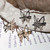 5pcs Moving Simulation Butterfly Hairpin Simple Bangs Clip Hair Accessories(Silver)