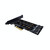 M.2 PCIe SSD Adapter Card PCIE 4x to M.2 Key M B Dual Interface Card